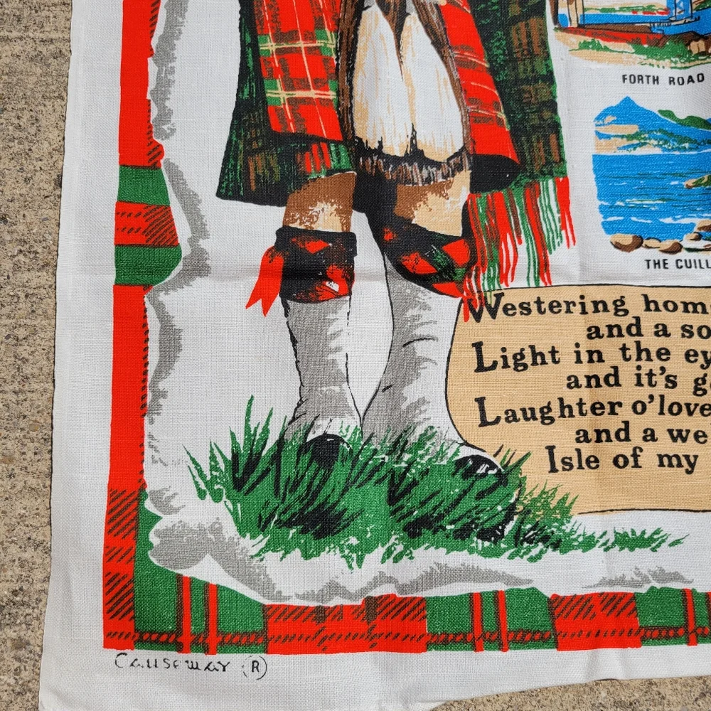 United Kingdom Tea Towels ~ FINAL PRICE! Scotland ~ Lancashire ~ Colorful